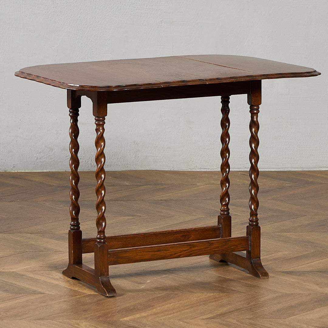 英国 アンティーク 回転拡張式 ドロップリーフ テーブル #97314