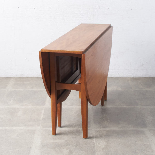 64521]イギリス ヴィンテージ ドロップリーフテーブル チーク 北欧