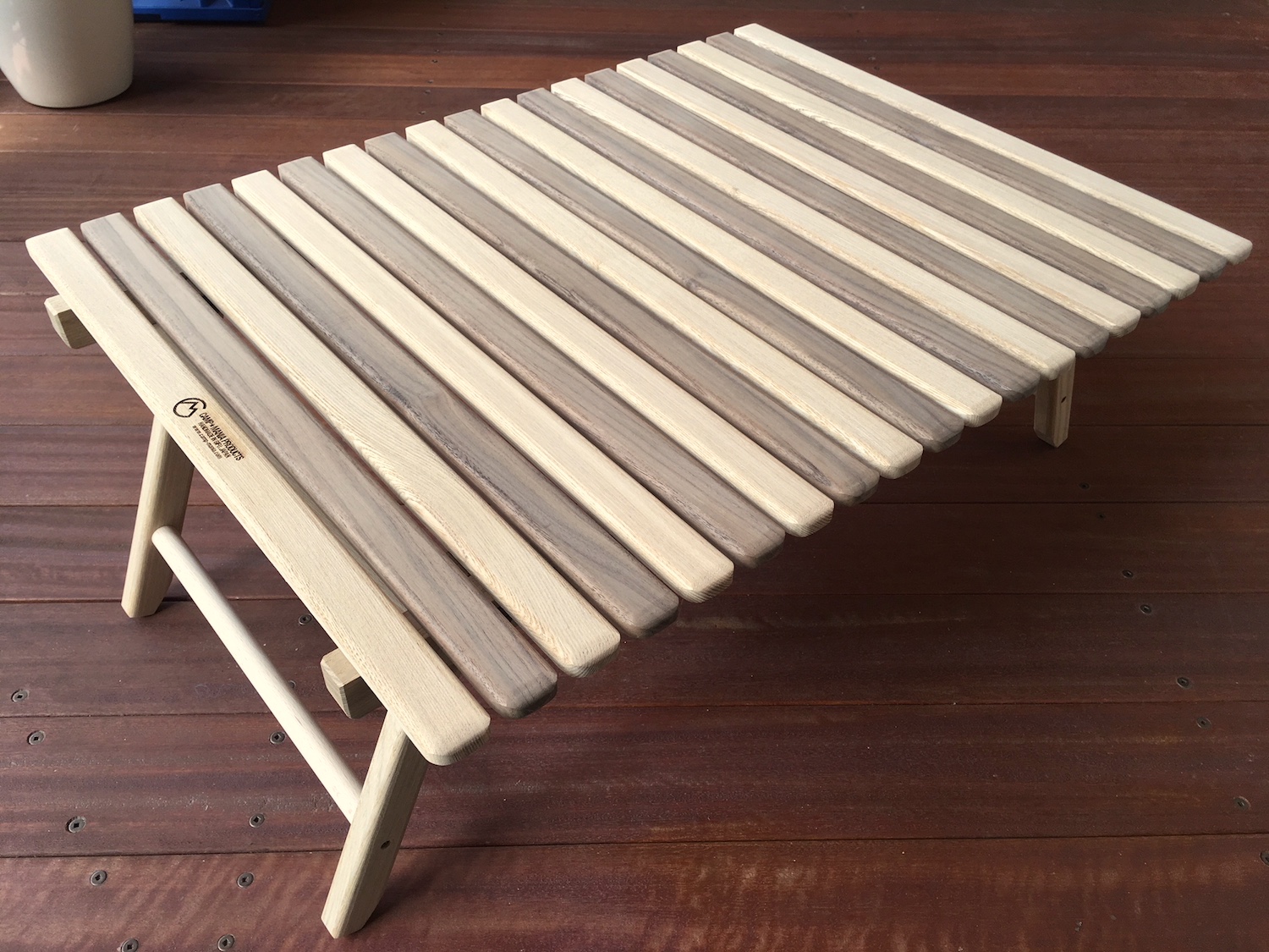 CAMP MANIA PRODUCTS / COMPACT ST TABLE (L) walnut mix | CAMP MANIA