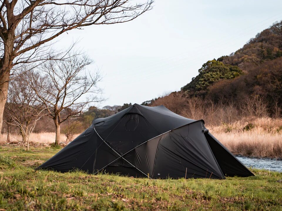 日本×韓国】世界初！ツインポール×2フレーム構造の大型シェルター