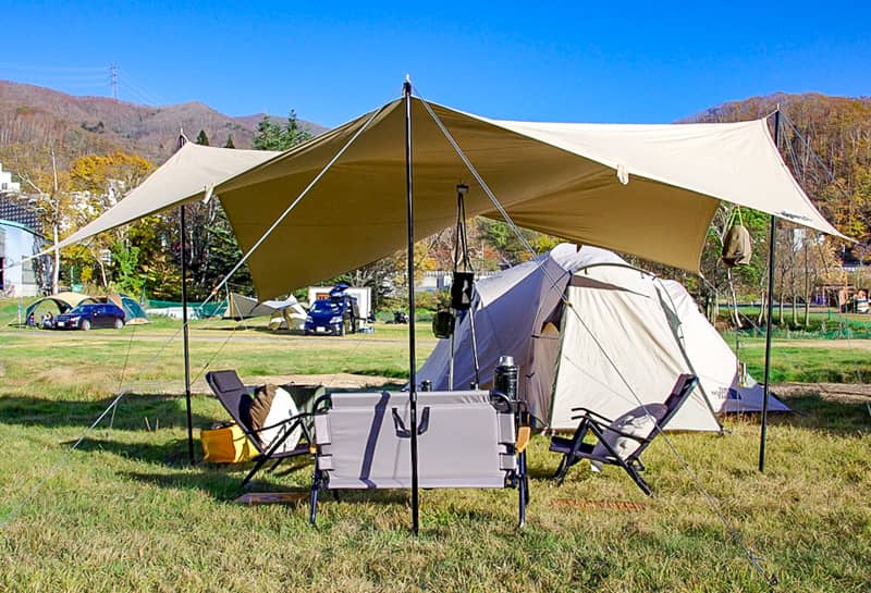 100%コットンのオシャレタープ「Canvas Camp クラシックシェルター