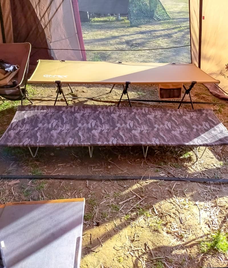 キャンプコット選びはこれで解決！コスパ最高のGIMMICK 2wayコット