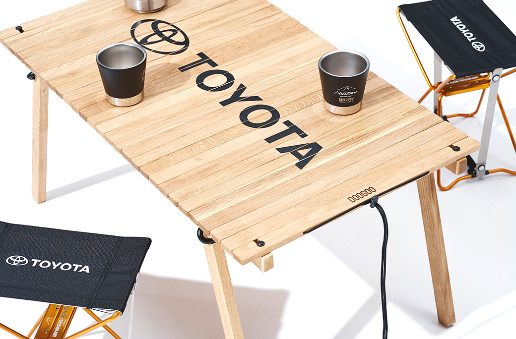 トヨタユーザー必見！ロゴの入ったこだわりキャンプギアが数量限定で