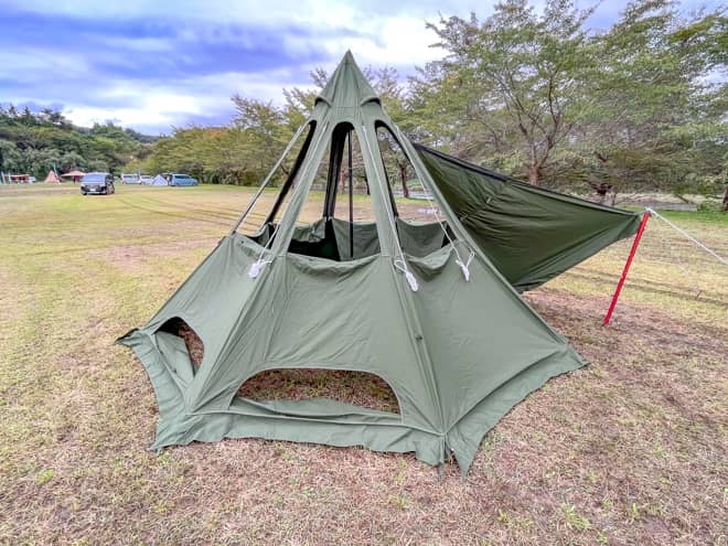 DODレンコンテント2をレビュー！窓が付いたテントは年中通して快適です