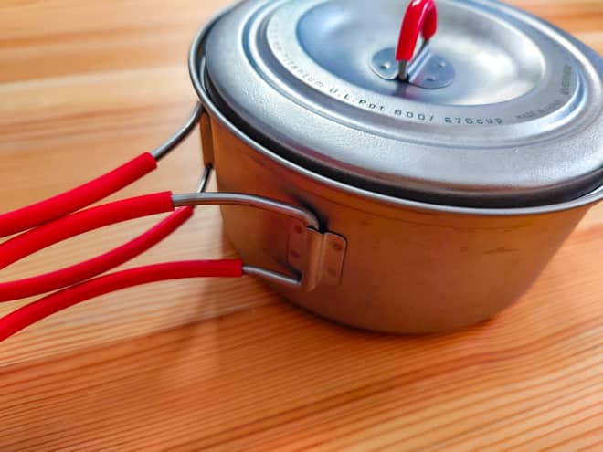 使い勝手の良いエバニューのウルトラライトクッカー「Ti.UL.Pot600