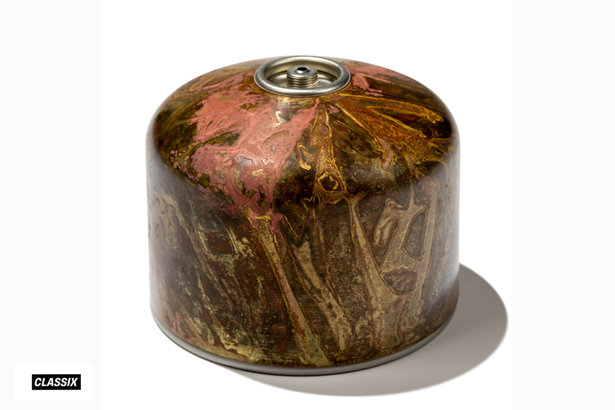 同じ模様はふたつと存在しない、ヴィンテージ感に溢れた OD 缶カバーが