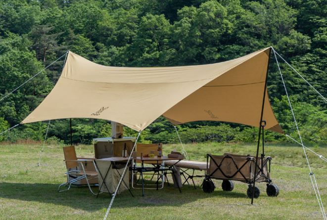 DODエイテント、ヒレタープ、グランドシート3点セット