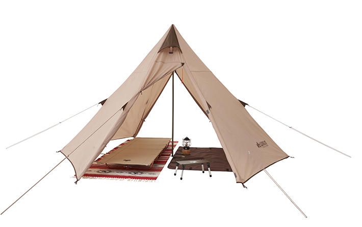 ロゴスからソロ用ティピー型ワンポールテント「Tradcanvas Tepee 2