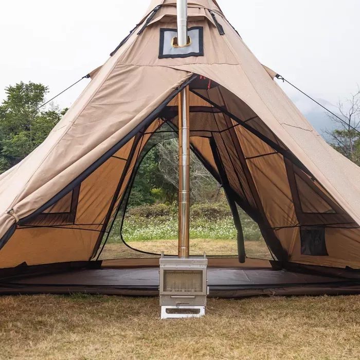 POMOLYからTC素材のストーブテント「PEAK TC ワンポールテント」登場