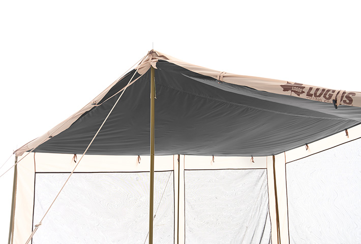 ロゴスからスクエア型スクリーンタープ「Tradcanvasソーラーデビル