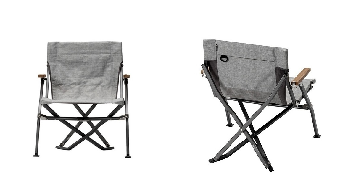 スノーピークの2023年新商品「65周年限定ローチェア（メランジグレー