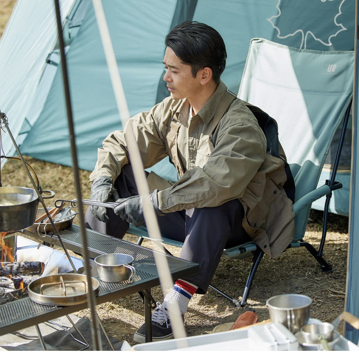 ロゴス × アーバンリサーチコラボ 「グレイッシュグリーン」の5