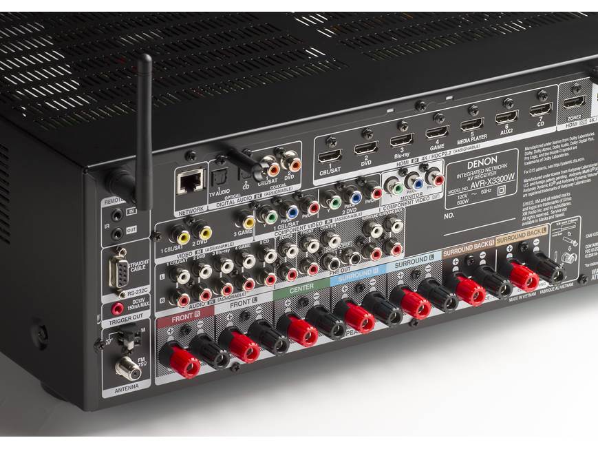 Denon AVR-X3300W IN-Command 7.2-channel home theatre receiver with