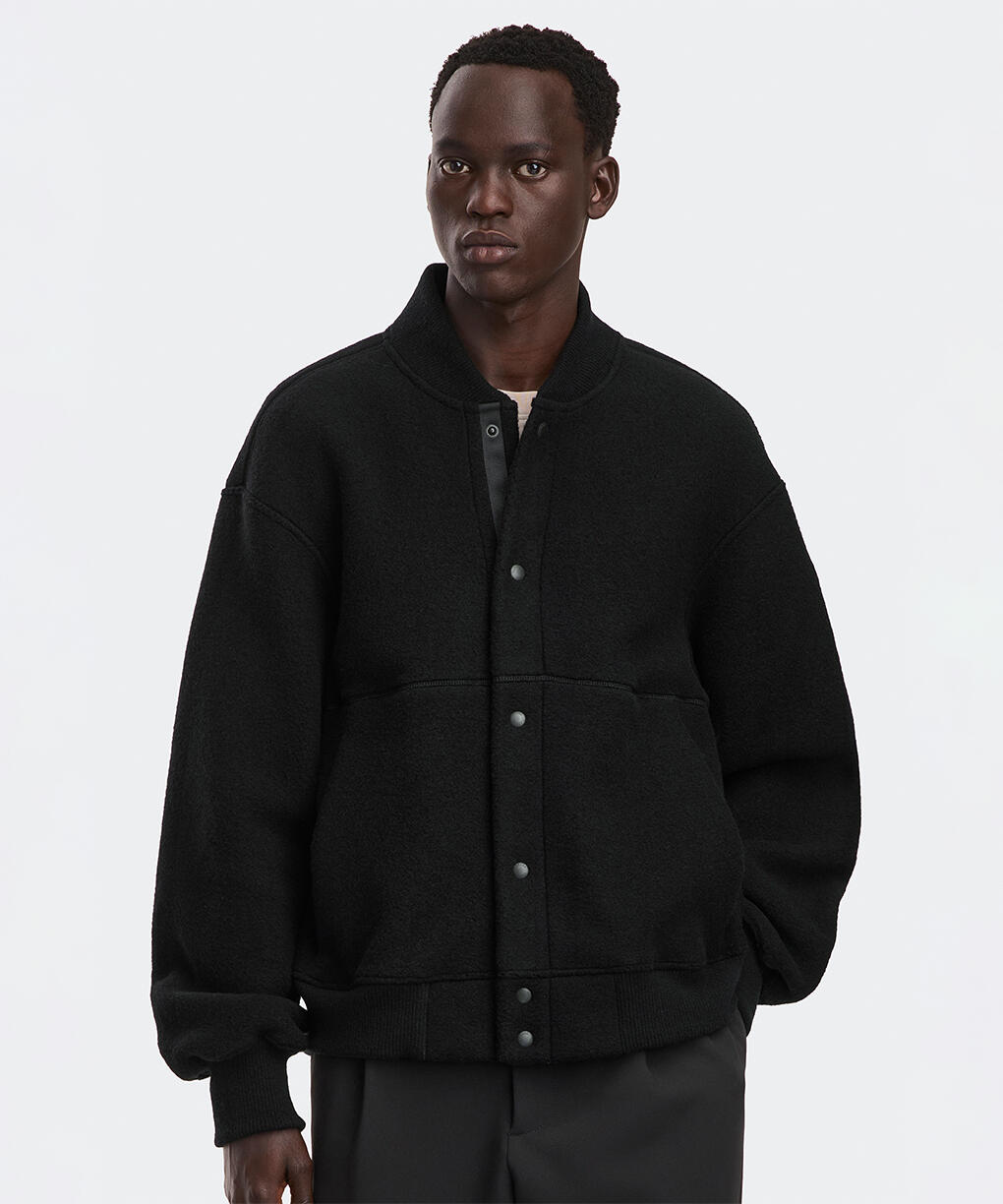 ハドソン カインド フリース ボンバー ブラックレーベル(7221MB