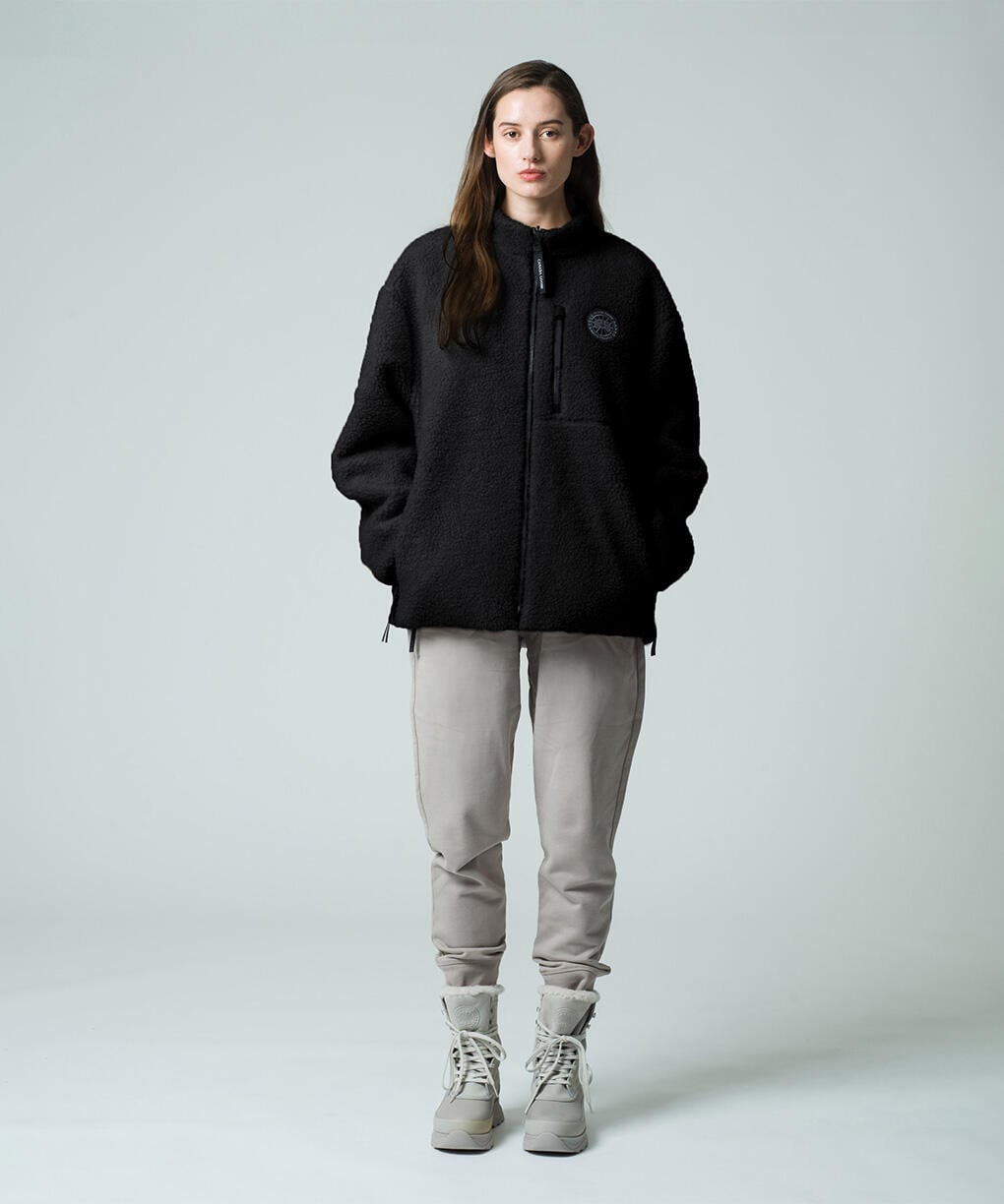 キンロス リバーシブル フリース ジャケット ブラックレーベル