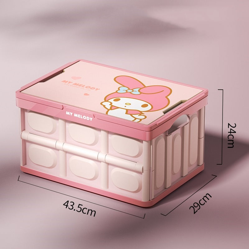 サンリオ］カー用品 車 折りたたみ 収納ボックス 木蓋付き – candymoon