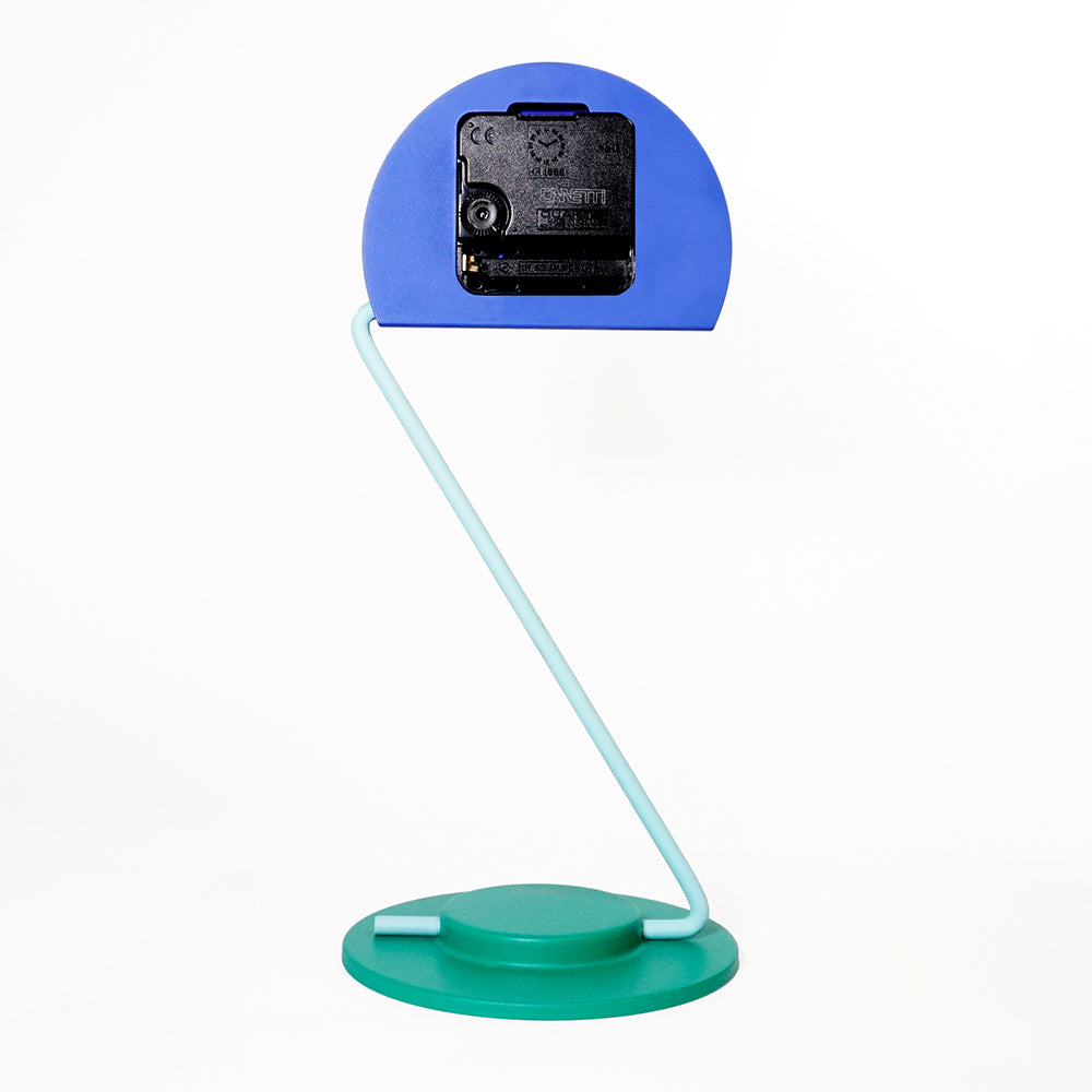 Peacock Desk Clock in Blue by Canetti – Canetti Design Group