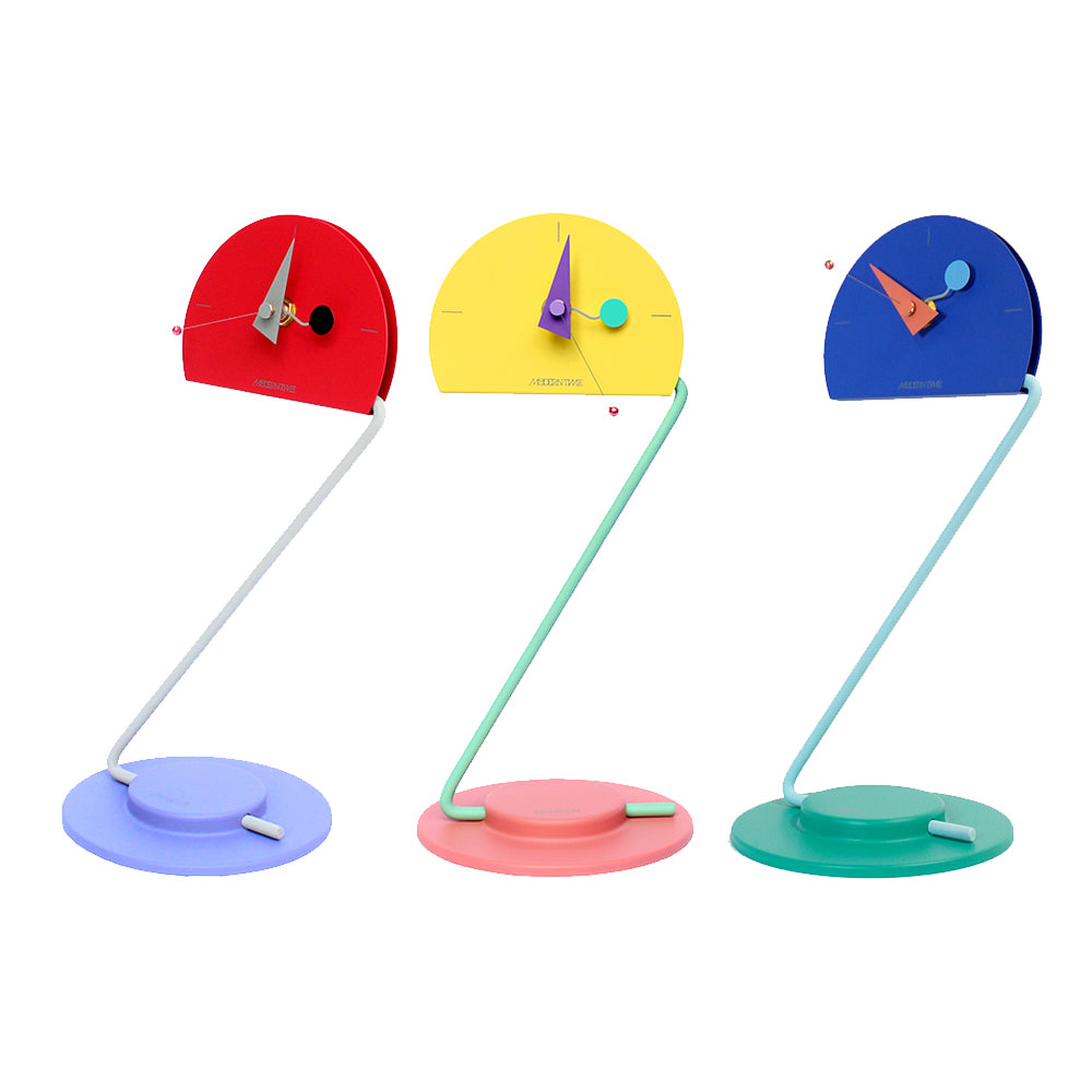 Peacock Desk Clock in Blue by Canetti – Canetti Design Group