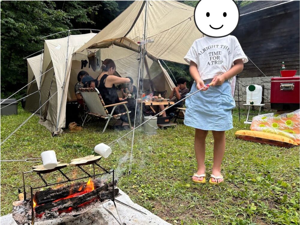 モンベル初のツールームテント【ムーンライトキャビン4】を実用例