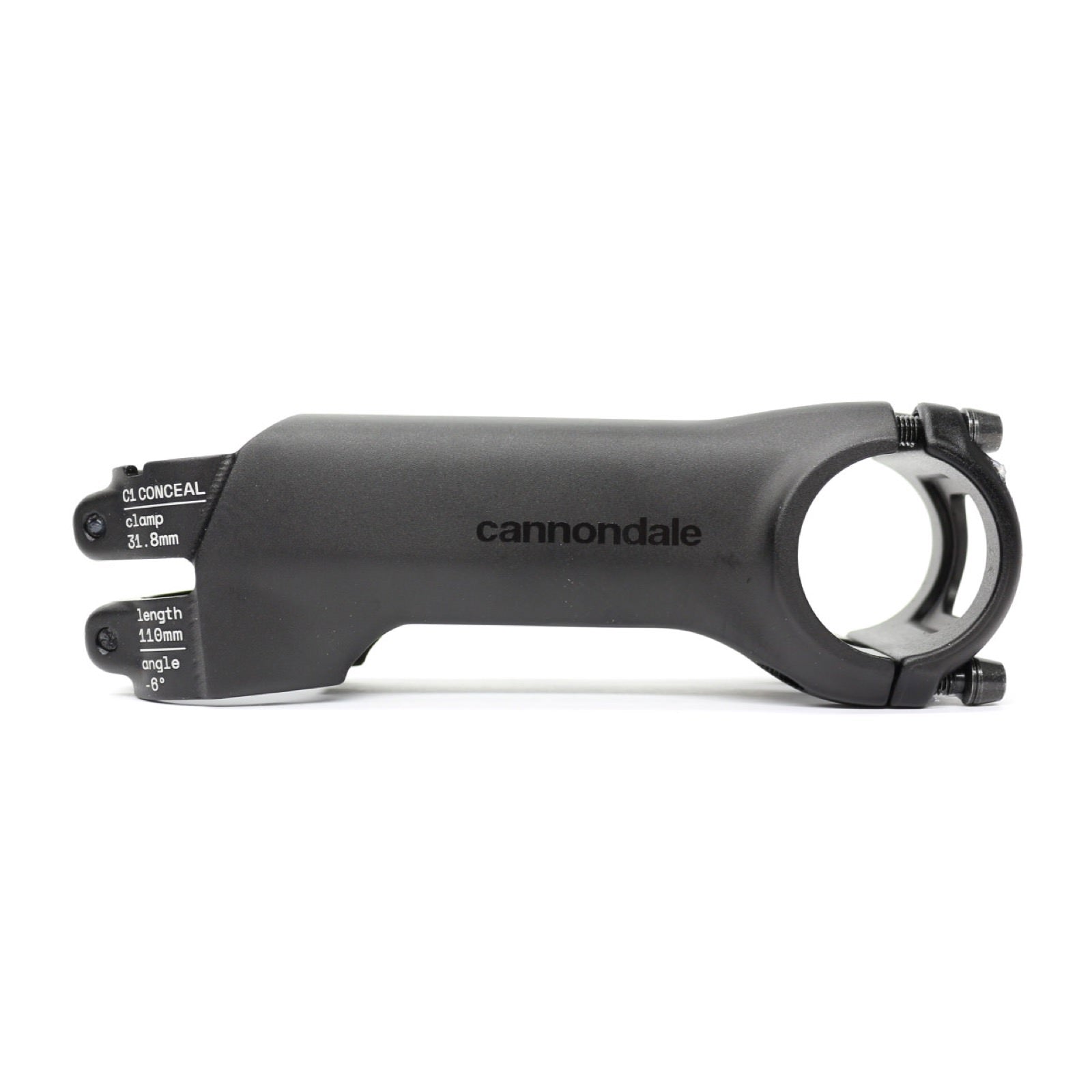 Cannondale C1 Conceal Stem 110mm x -6 Degree Stem Black