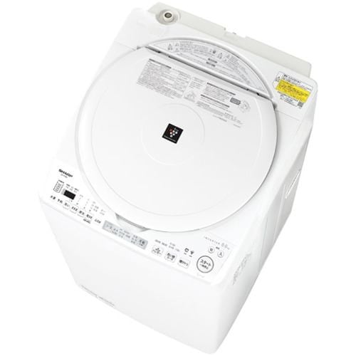 シャープ ES-TX8K-W 縦型洗濯乾燥機 (洗濯8.0kg・乾燥4.5kg) | ヤマダ