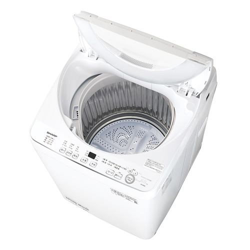 シャープ 全自動洗濯機 洗濯6.0kg 穴なし槽 ガンコつけおきコース ES