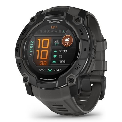 GARMIN 010-03020-30 Instinct 3 50mm AMOLED Black Bezel,Charcoal