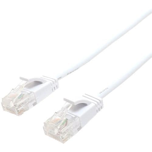 ミヨシ LYM-6A15WH CAT.6A スリムLANケーブル 15m ホワイト | ヤマダ