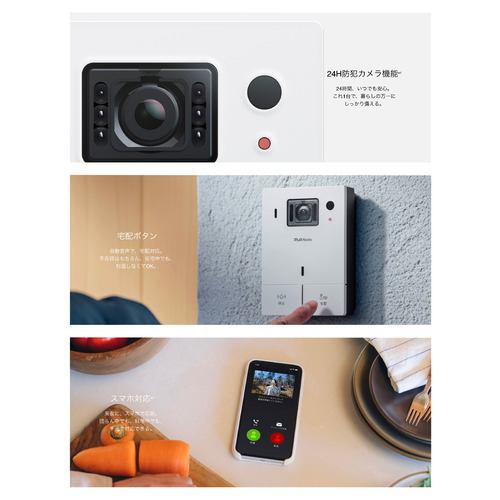 ナスタ KS-ST001A-W インターフォン 標準セット Lベース付き ホワイト