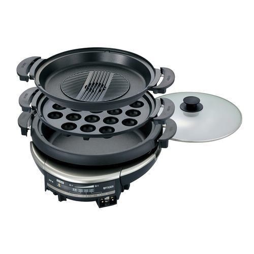 タイガー CQG-B301 グリル鍋（3枚プレート） ブラウン CQGB301