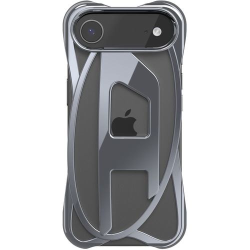 DIESEL iPhone17 Pro MAX DIESEL Caged D Glossy Case SS25 silver