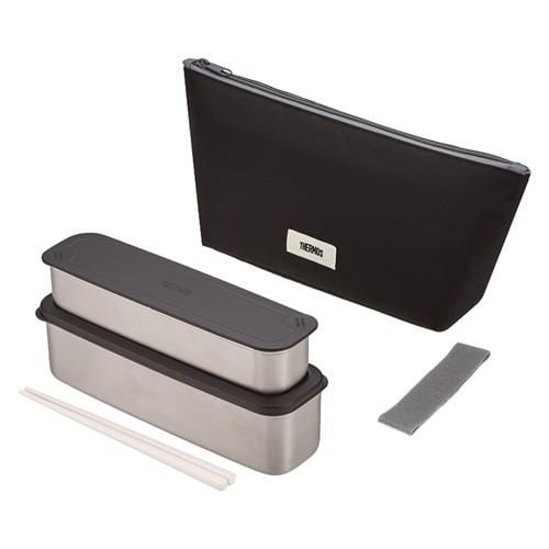 THERMOS サーモスDSA-805W GY-BK フレッシュランチボックス 800ml