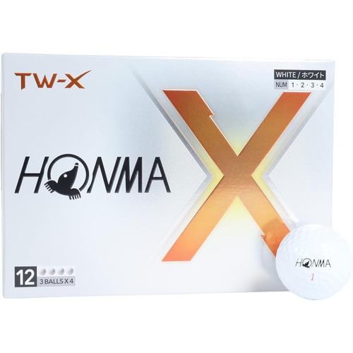 本間ゴルフ 2024年TW-X ホワイト ゴルフボール 12球入 1ダース