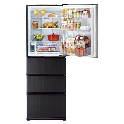 アクア 冷蔵庫 368L 左開き 4ドア 幅60cm 大容量冷凍室 LED庫内灯