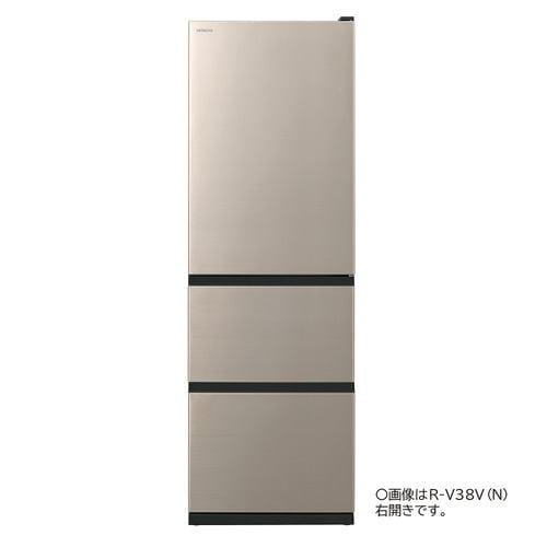 日立 冷蔵庫 375L 左開き 3ドア 幅60cm シンプルデザイン うるおい野菜
