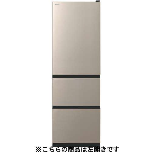 日立 冷蔵庫 375L 左開き 3ドア 幅60cm シンプルデザイン うるおい野菜