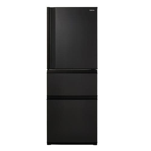 東芝 冷蔵庫 326L 右開き 3ドア 60cm うるおいラップ野菜室 3段冷凍室