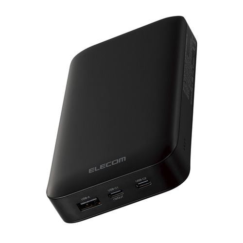 エレコム DE-C50L-20000BK USB PD モバイルバッテリー(20000mAh/USB