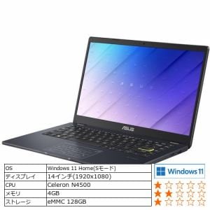 台数限定】ASUS E410KA-EK207WS ノートパソコン ASUS E410KA スター