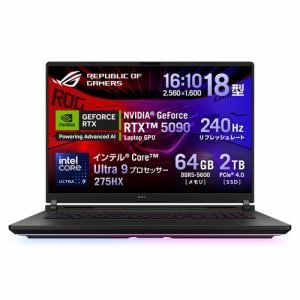 ☆SUH ASUS ノートPC G835LX-U9R5090 G835LX-U9R5090[18型 | WQXGA