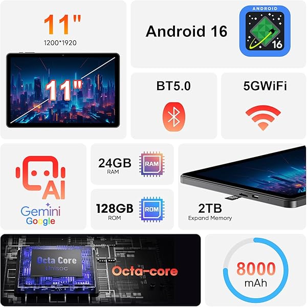 ヤマダモール | 2025新登場・アンドロイド16 タブレット 11インチ Wi