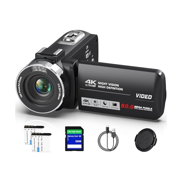 ヤマダモール | ビデオカメラ 4K録画 8000万画素 YouTubeカメラ 3.0