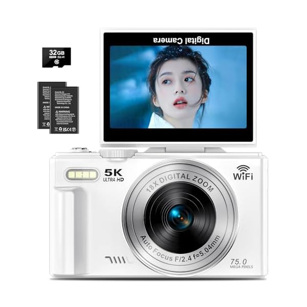 ヤマダモール | デジカメ 5K デジタルカメラ 7500万画素 コンパクト