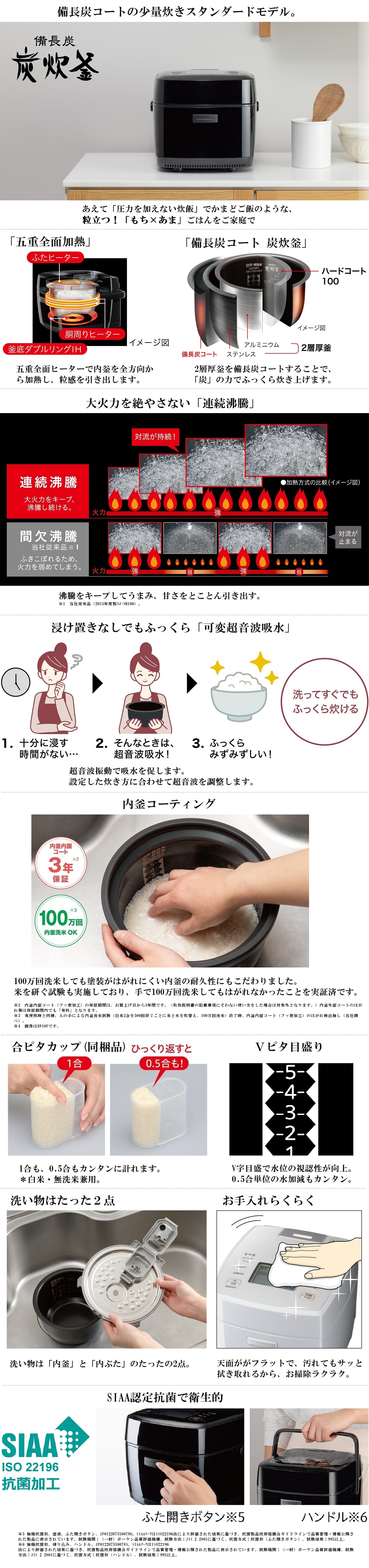 三菱電機 NJ-SE06F-W 三菱IHジャー炊飯器 炭炊釜 3.5合 月白 NJSE06FW