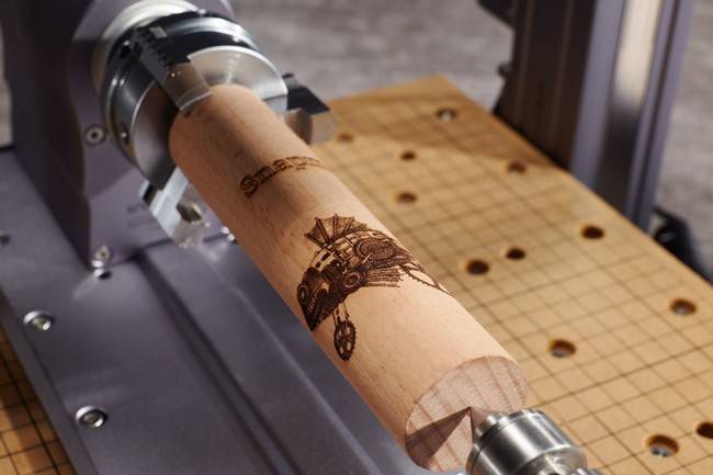 高精度な彫刻が可能に！3DプリンターSnapmaker2.0専用ロータリー