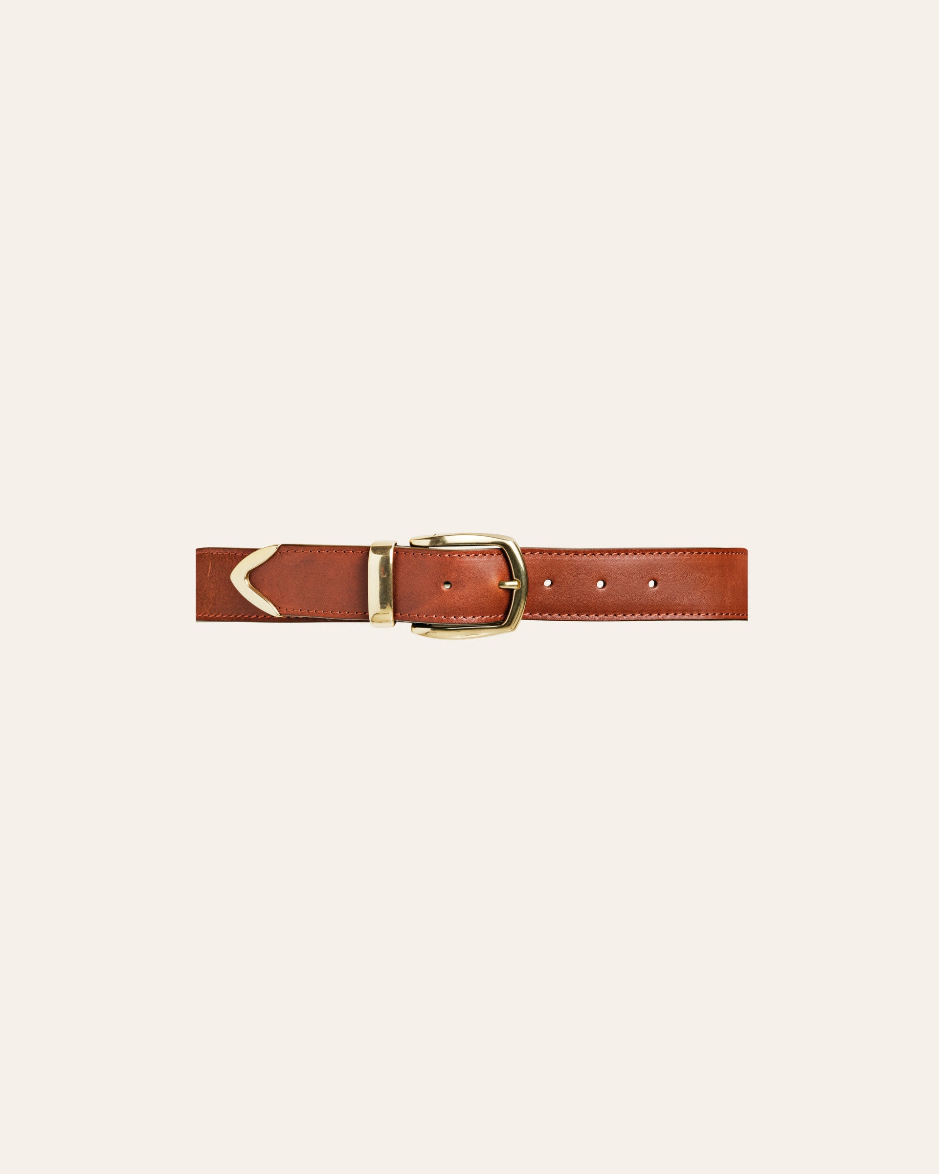 Cala Jade - NEBEL leather belt - Nutmeg Gold