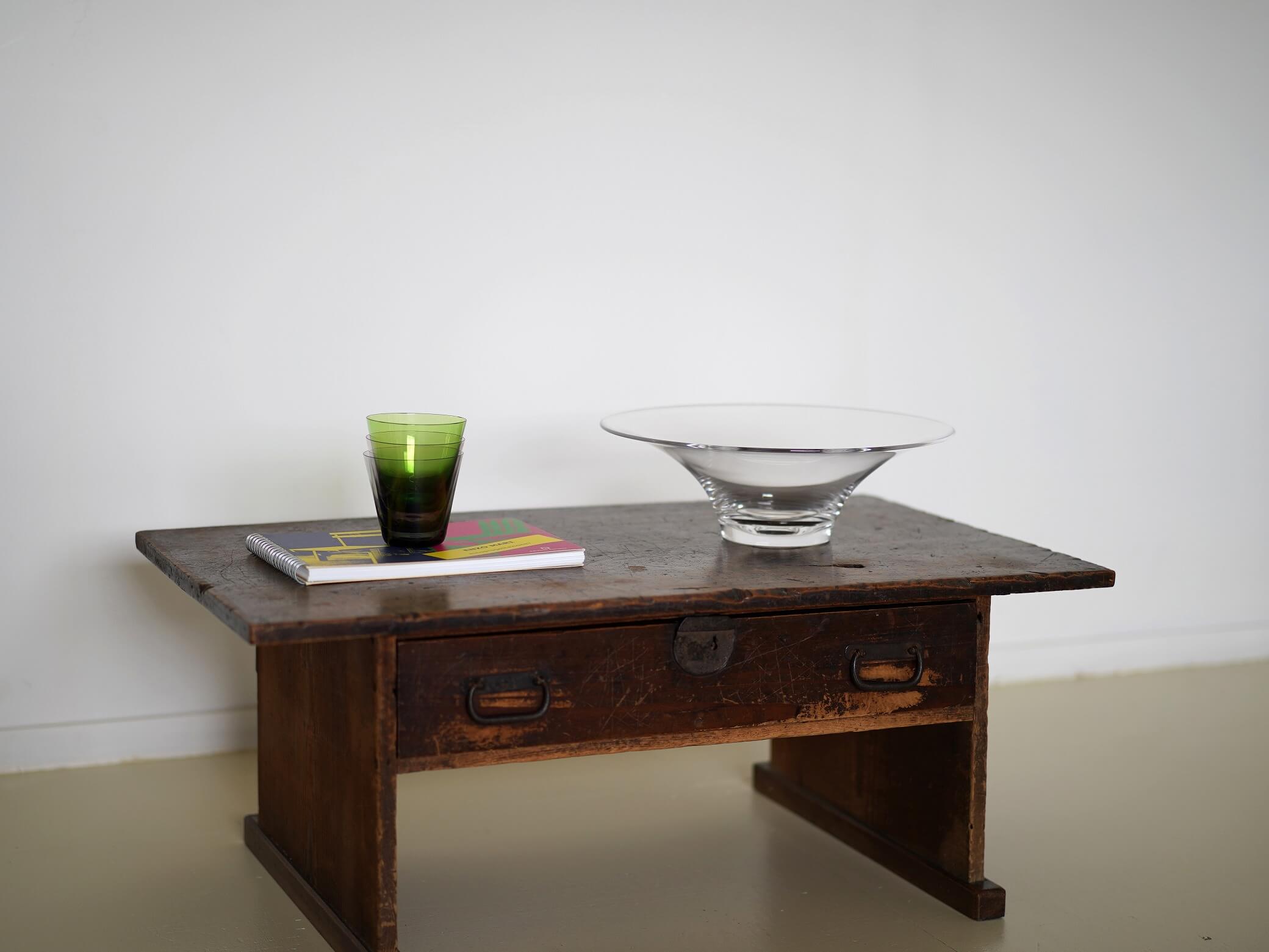 文机 デスク テーブル ローテーブル 古家具 日本 – CAGUYA