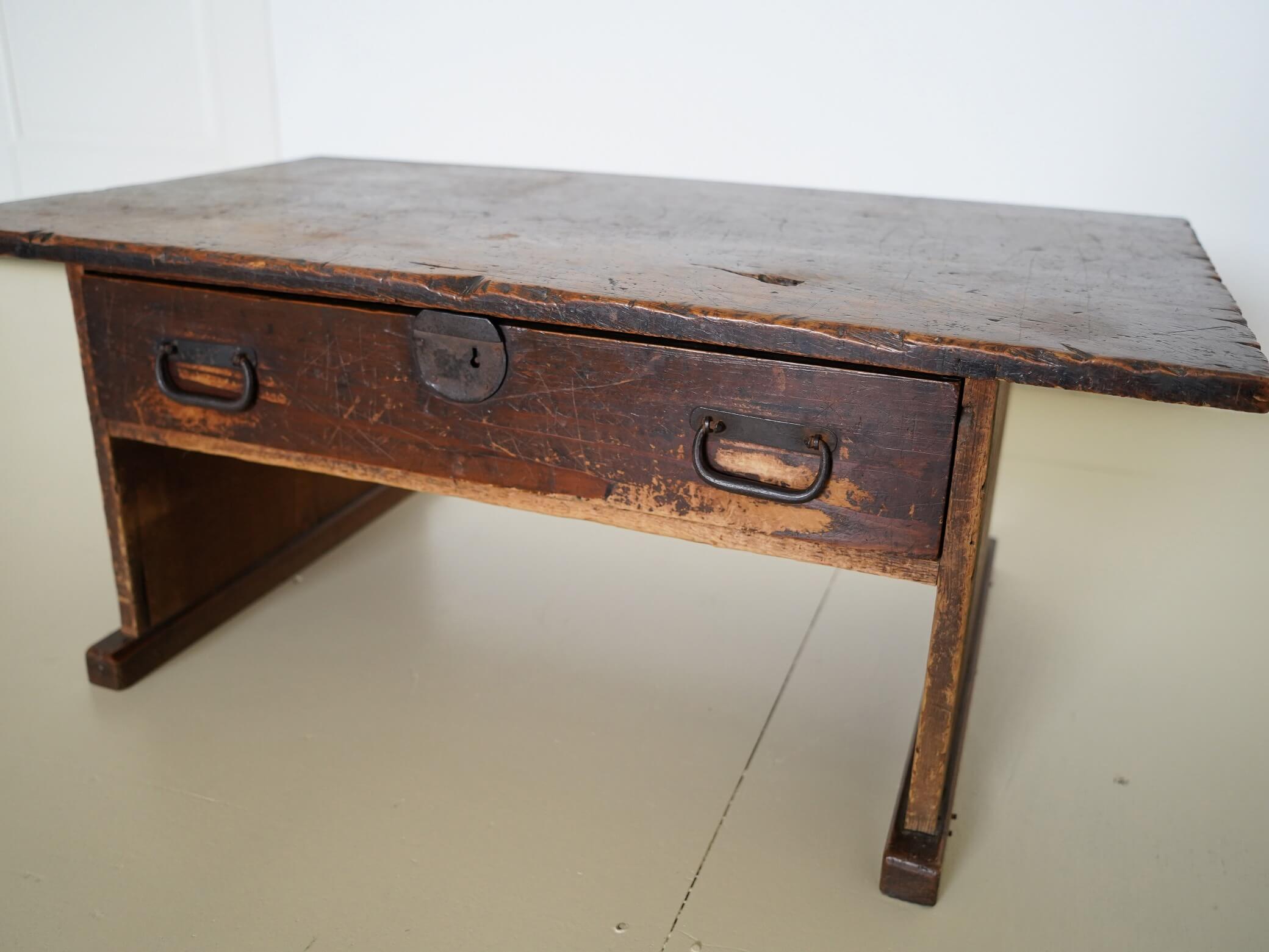 文机 デスク テーブル ローテーブル 古家具 日本 – CAGUYA