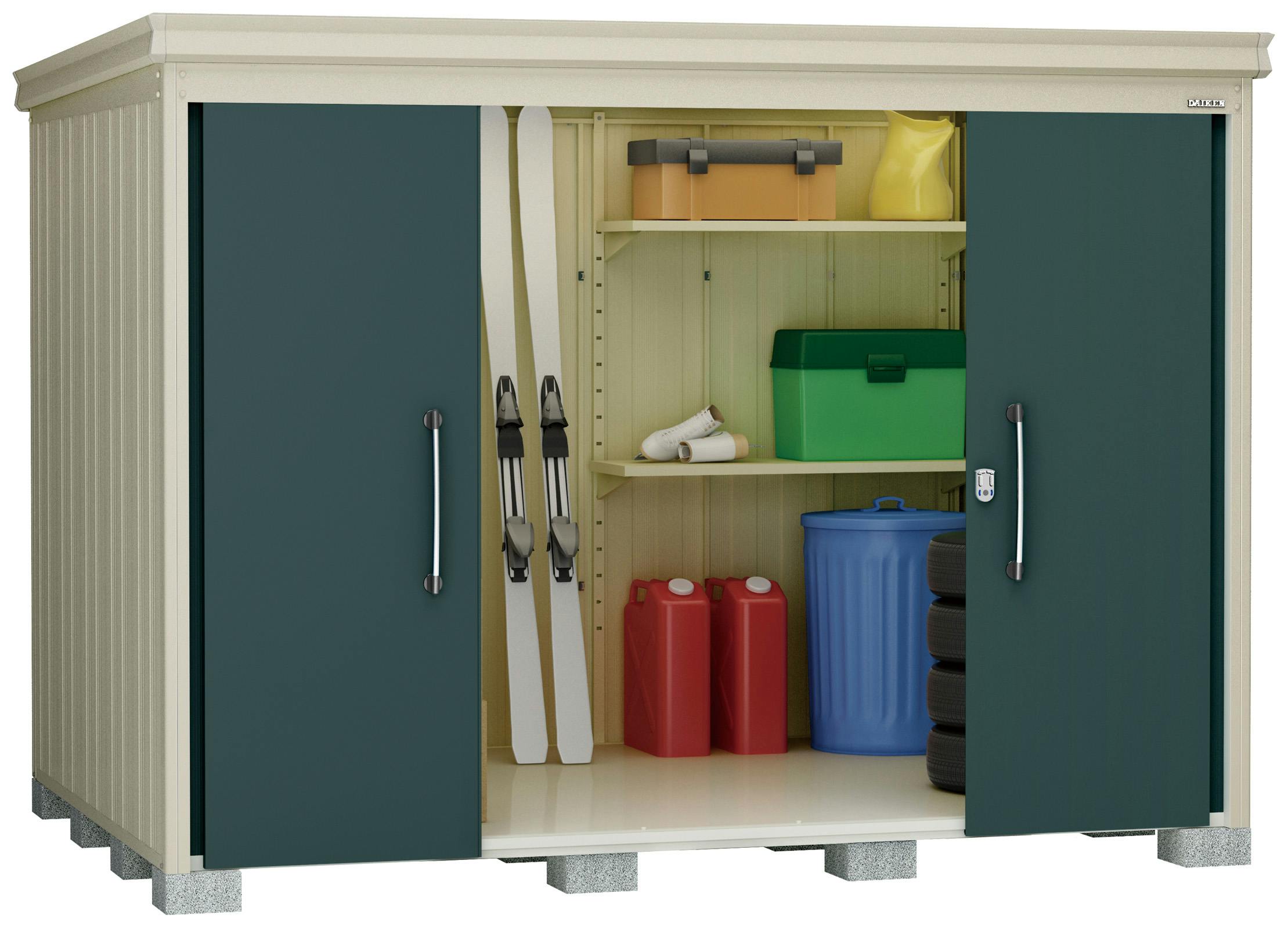 ガーデンハウス DM-Z2921 幅300.8cm×奥行221.7cmサイズ|ダイケンの物置