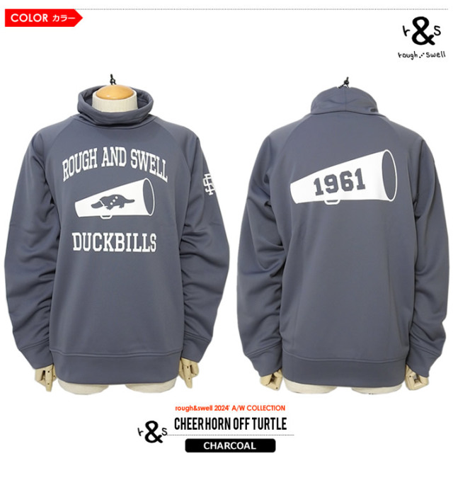 rough&swell［ラフアンドスウェル］CHEER HORN OFF TURTLE/裏起毛